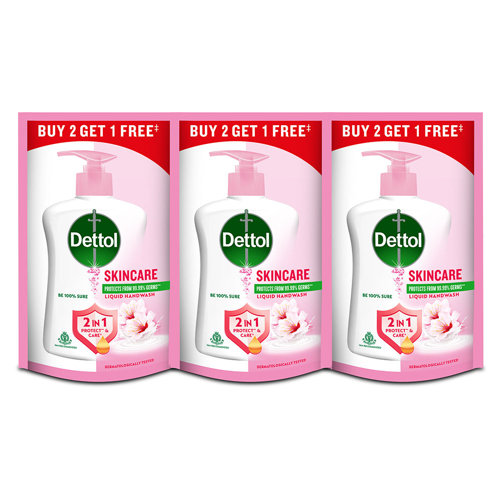 Dettol Skincare Handwash Liquid Buy 2 Gt 1 Free (3units x 175ml = 525ml)